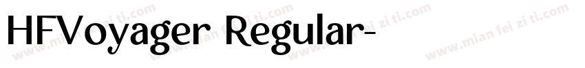 HFVoyager Regular字体转换